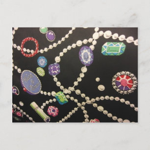 Bling and Pearls Postcard