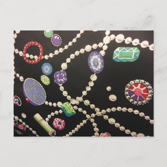 Bling and Pearls Postcard (Front)