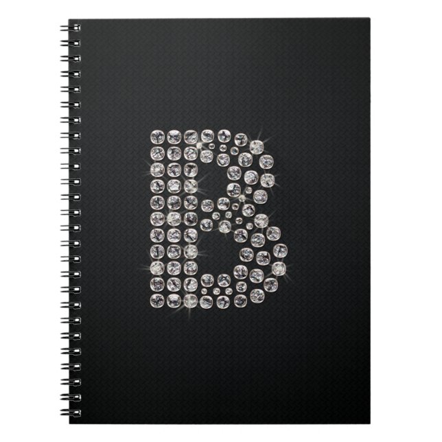 bling - B Spiral Notebook (Front)