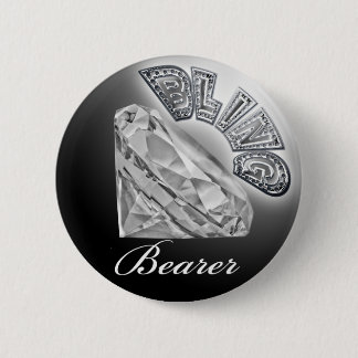 BLING Bearer Wedding Button
