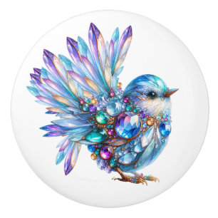 Bling Birds Theme  Ceramic Knob
