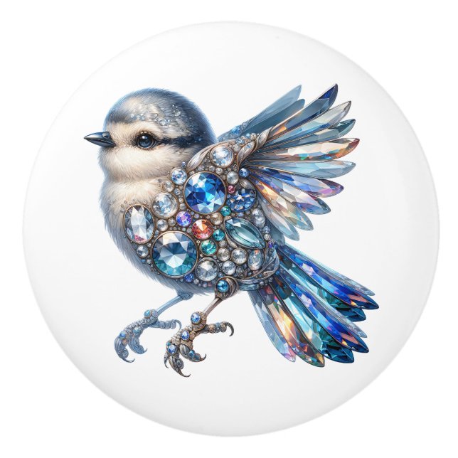 Bling Birds Theme  Ceramic Knob (Front)