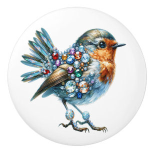 Bling Birds Theme  Ceramic Knob