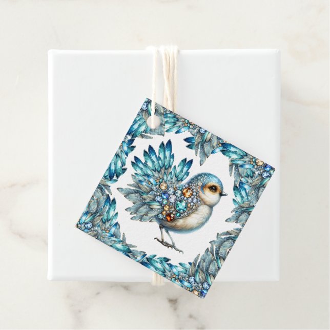 Bling Birds Theme Favour Tags (In Situ)