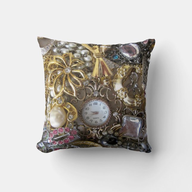bling bling jewellery collection cushion (Front)