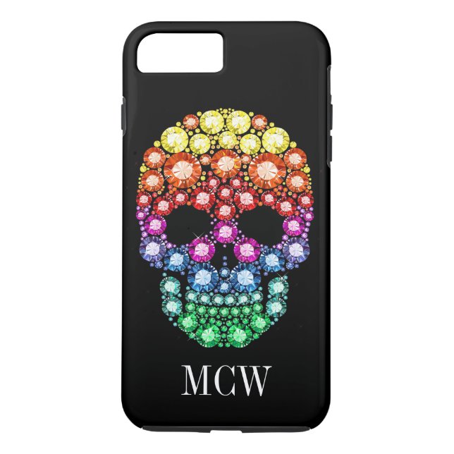 Bling Bling - Skull Jewel "Images" iPhone 7 Case (Back)