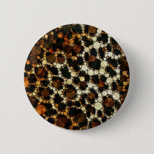 Bling Cheetah Print 6 Cm Round Badge