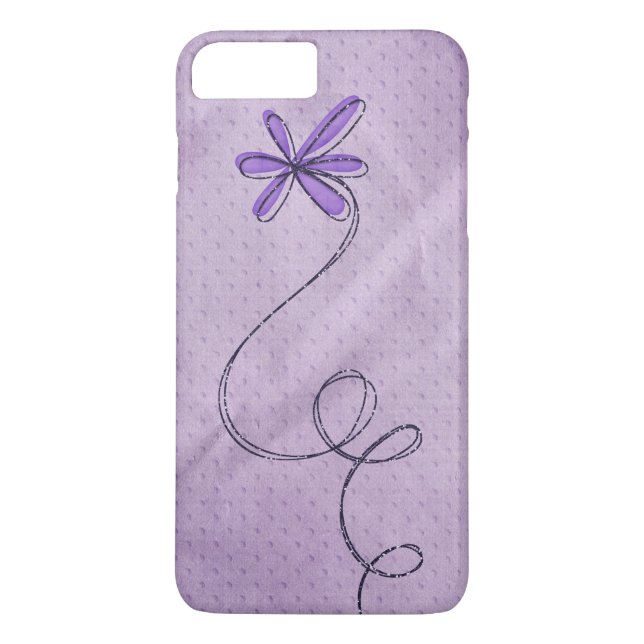 Bling Daisy on Dots Case-Mate iPhone Case (Back)