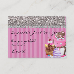 Bling Design BAKERY  Business Card Glitter TOO
