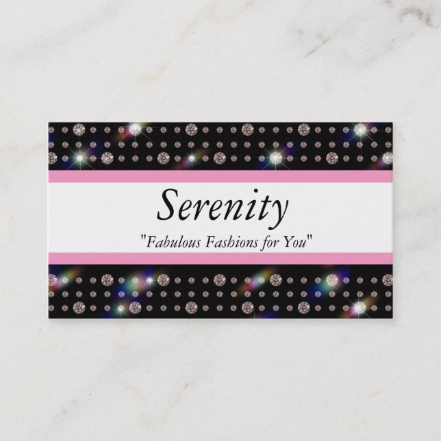 Bling Diamond 900 Business Card (Front)