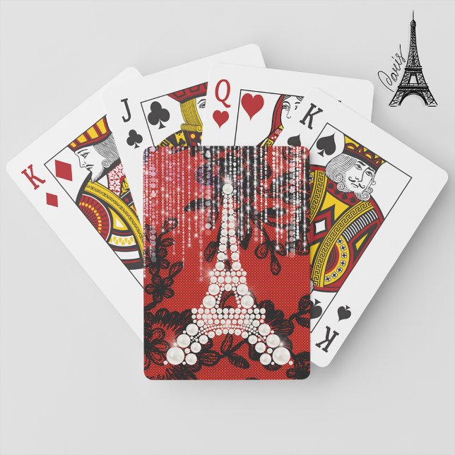 Bling Eiffel Tower Playing Cards (Creator Uploaded)