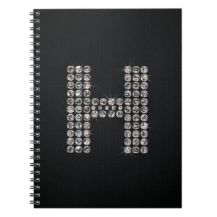 bling - H Spiral Notebook