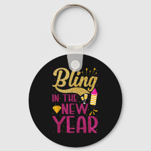 Bling In The New Year New Years Eve Party For Wome Key Ring