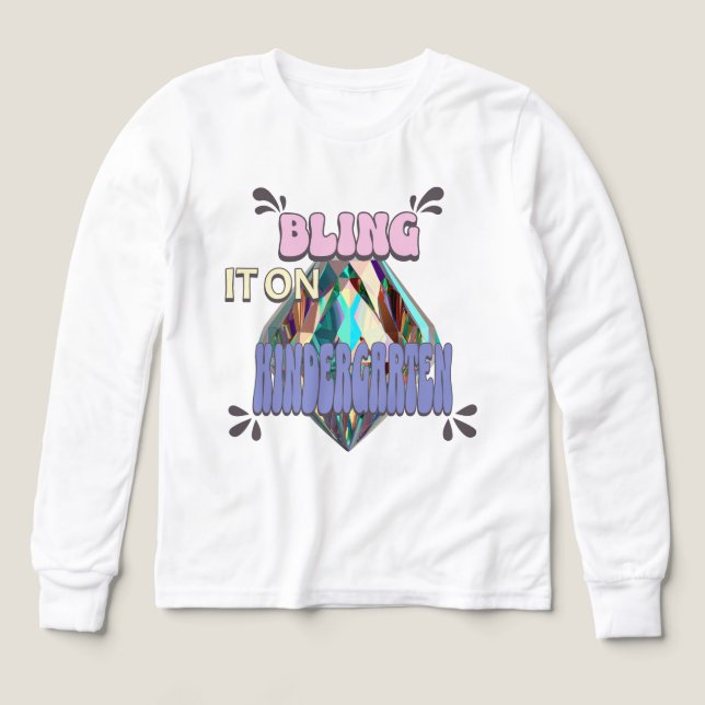 Bling It On Kindergarten girls bling, kindergarten (Design Front)