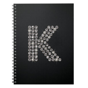 bling - K Spiral Notebook