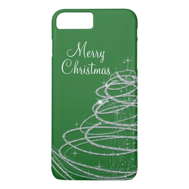 Bling Merry Christmas Tree Case-Mate iPhone Case (Back)