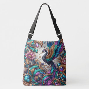bling Purples Teals Blues Gold black white copper  Crossbody Bag