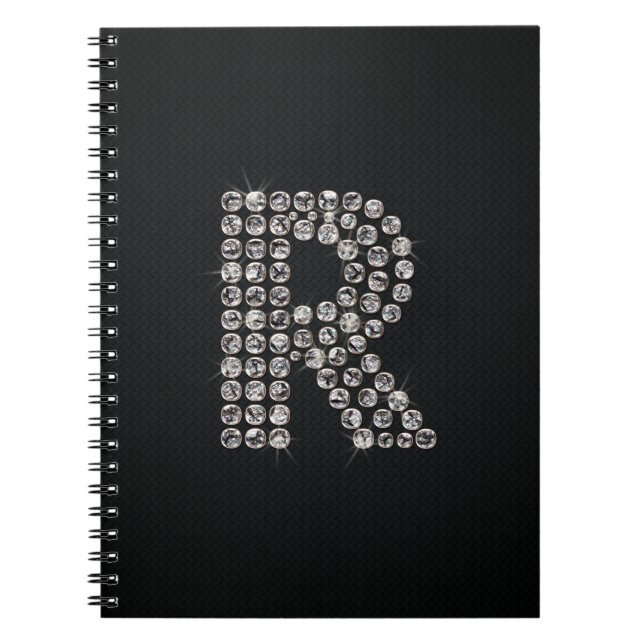 bling - R Spiral Notebook (Front)