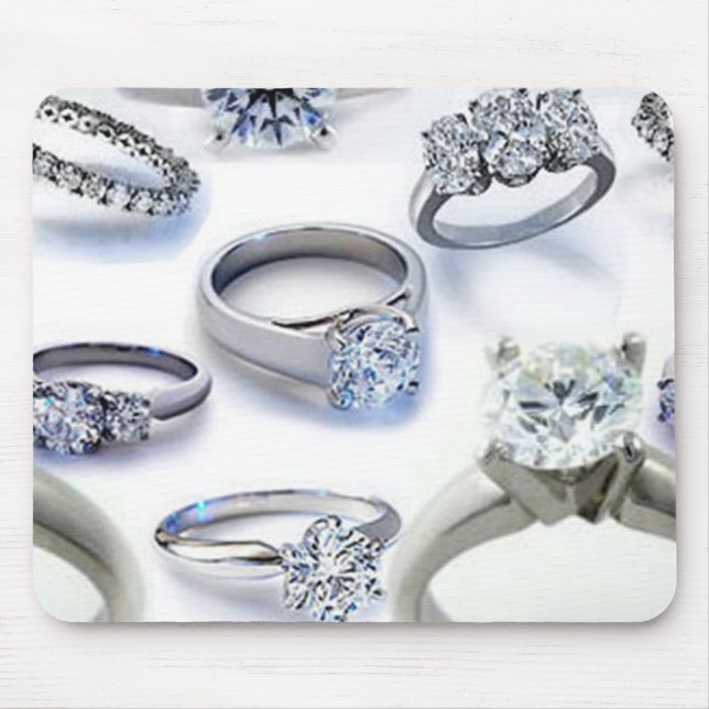 Bling rings Mousepad (Front)