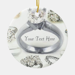 Bling Rings Personalised Ornament