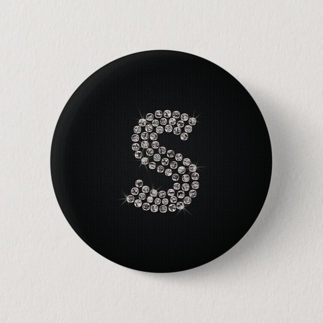 bling - S 6 Cm Round Badge (Front)