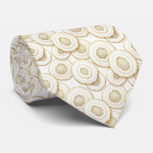 Bling & Sparkle Luxury White Gold Geode Neck Tie