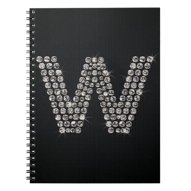 bling - W Spiral Notebook (Front)