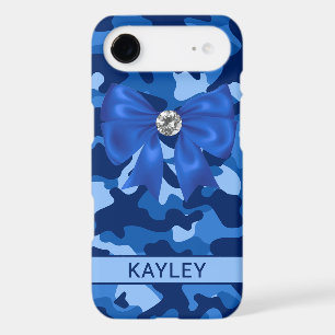 Blingy Blue Camouflage Personalized