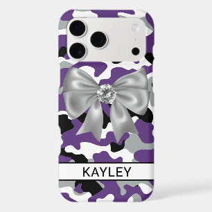 Blingy Purple Black Camouflage Personalised
