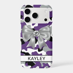 Blingy Purple Black Camouflage Personalised