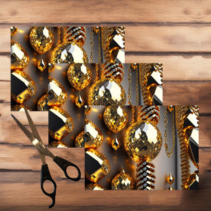 Blink! Beautiful chaos jewellery in gold Tissue Paper