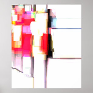 "Blink" Digital Abstract Poster