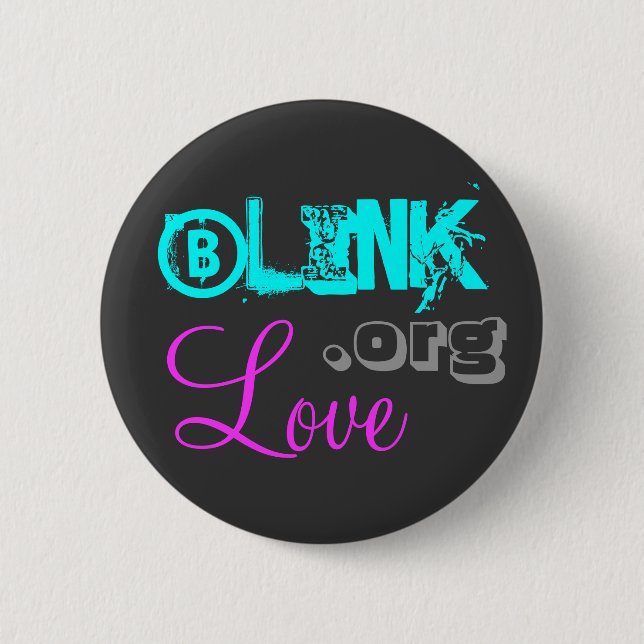 Blink Love's 1986 6 Cm Round Badge (Front)