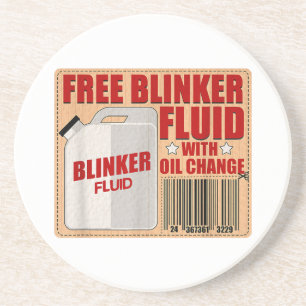 Blinker Fluid Idiot Gag gift shirt for Mechanics i Coaster