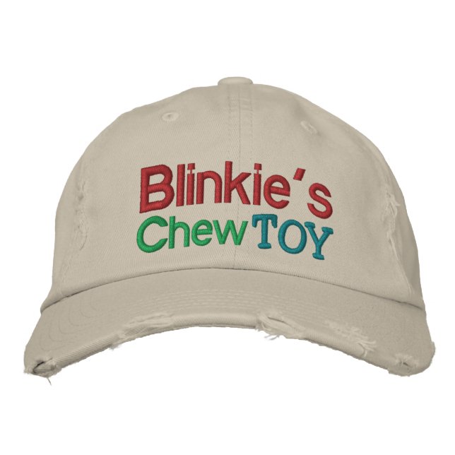 Blinkie's Chew Toy Cap by SRF (Front)