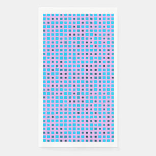 Blinking Pixels Pattern 01.LBlue. Lpurple BG Napkin