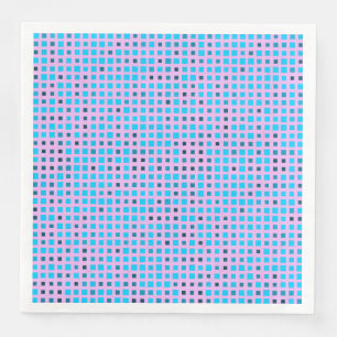 Blinking Pixels Pattern 01.LBlue. Lpurple BG Napkin