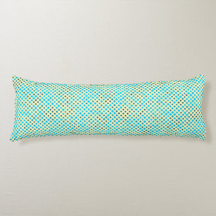 Blinking Pixels Pattern 01.LBlue. LYellow BG Body Cushion