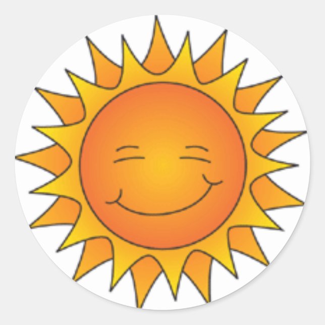 Blinking Sun Sticker (Front)