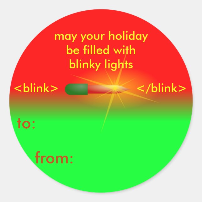 blinky light christmas tags (Front)