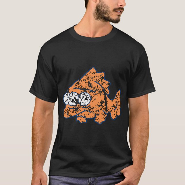 blinky the fish - medium grunge T-Shirt (Front)