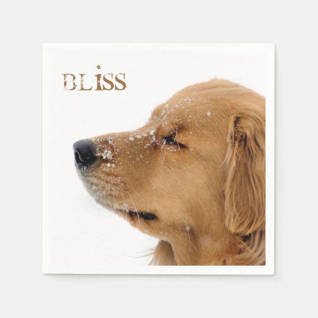 Bliss Golden Retriever Napkin (Front)