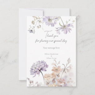 Bliss - Lilac and Lavender Thank You Card