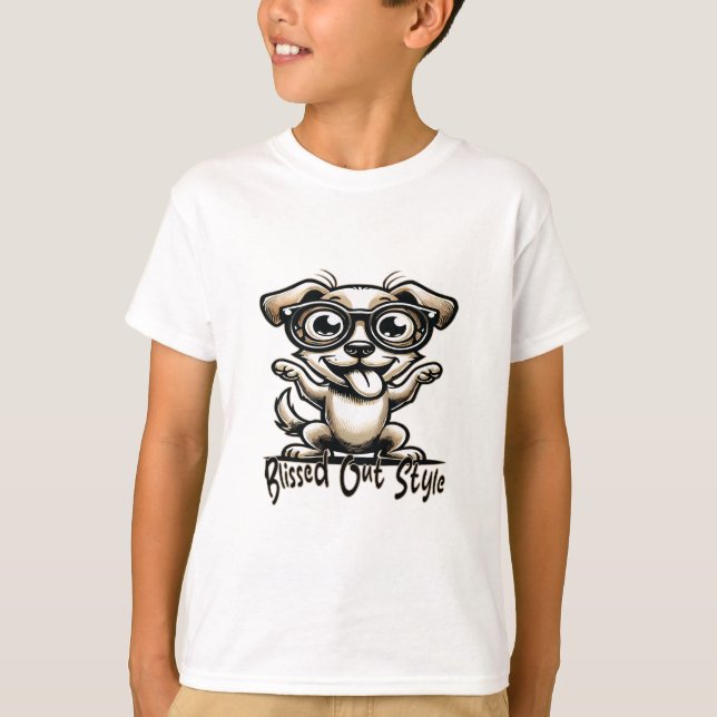 Blissed Out Dog T-Shirt (Front)