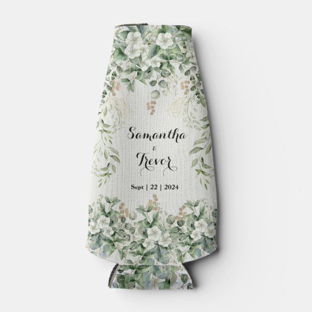 Blissful Botanical Garden Bottle Cooler (Front)