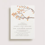 Blissful Branches Wedding Invitation<br><div class="desc">Introducing "Blissful Branches, " an elegant wedding stationery collection featuring a simple yet captivating design of tree branches adorned with fall leaves. The centerpiece is the exquisite wedding invitation, showcasing gracefully curving branches in rich autumnal hues. RSVP cards and enclosure cards complement the design, providing convenience and elegance. For reception...</div>