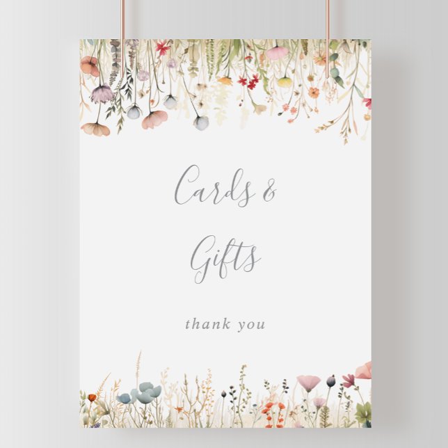 Blissful Colourful Boho Wildflower Cards and Gifts Poster (Creator Uploaded)