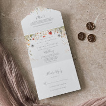 Blissful Colourful Boho Wildflower Wedding    