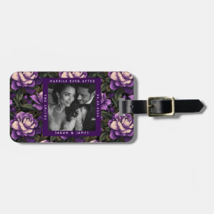 Blissful Gardenias Garden Greenery Wedding Luggage Tag