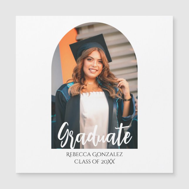 Blissful Graduation Invitation Card (Front)